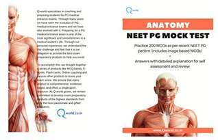 Read Online Anatomy NEET PG Mock Test: Practice 200 MCQs as per recent NEET PG pattern and review answers with explanation - Tanmay Mehta | PDF