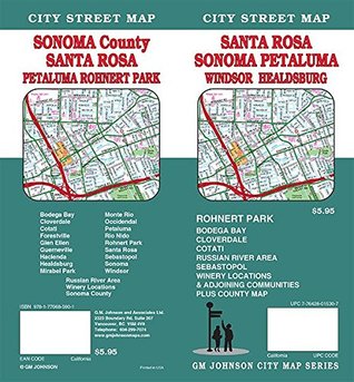 Download Santa Rosa / Sonoma County / Petaluma / Rohnert Park, California Street Map -  file in PDF