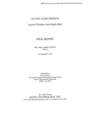 Download Human Mars Mission: Launch Window from Earth Orbit. Pt. 1 - NASA | ePub