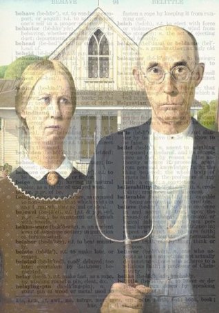 Download American Gothic Vintage Dictionary Artwork Notebook: 7 x 10 Inch Ruled Notebook/Journal -  file in ePub