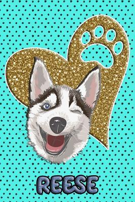 Read Online Husky Life Reese: College Ruled Composition Book Diary Lined Journal Blue - Frosty Love | ePub