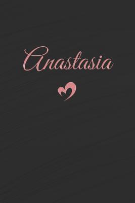 Read Online Anastasia: Personalized Blank Lined Journal Rose Gold on Black -  | ePub