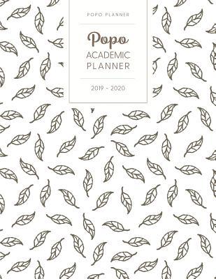 Download Popo Academic Planner 2019-2020: Monthly & Weekly - Dated with Todo Notes - Leafy Doodles -  file in PDF