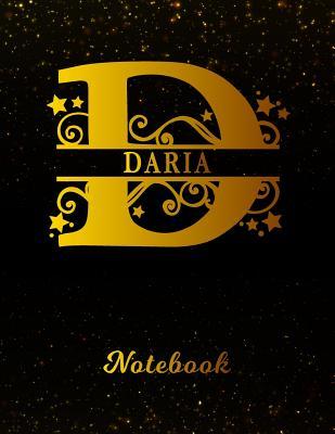 Full Download Daria Notebook: Letter D Personalized First Name Personal Writing Notepad Journal Black Gold Glittery Pattern Effect Cover Wide Ruled Lined Paper for Journalists & Writers Note Taking Write about your Life & Interests -  | ePub