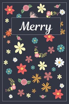 Read Merry: Lined Writing Notebook with Personalized Name 120 Pages 6x9 Flowers -  | ePub