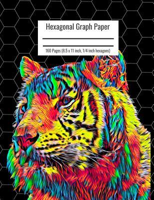 Read Online Hexagonal Graph Paper: Organic Chemistry & Biochemistry Notebook, Vibrant Tiger Cover, 160 Pages (8.5 x 11 inch, 1/4 inch hexagons) - Nick Darker file in PDF
