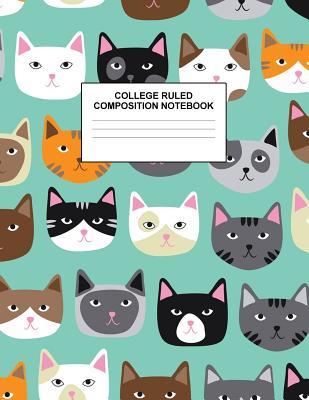 Read Online College Ruled Composition Notebook: Cute Blank Lined Journal to Write In with White Paper Rule Pages for School Subject and Writing Pad: Design Code A4 2579 - Nifty Prints | ePub