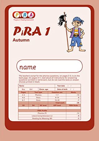 Full Download Progress in Reading Assessment Test 1, Autumn PK10 (PIRA) - Colin McCarty | ePub